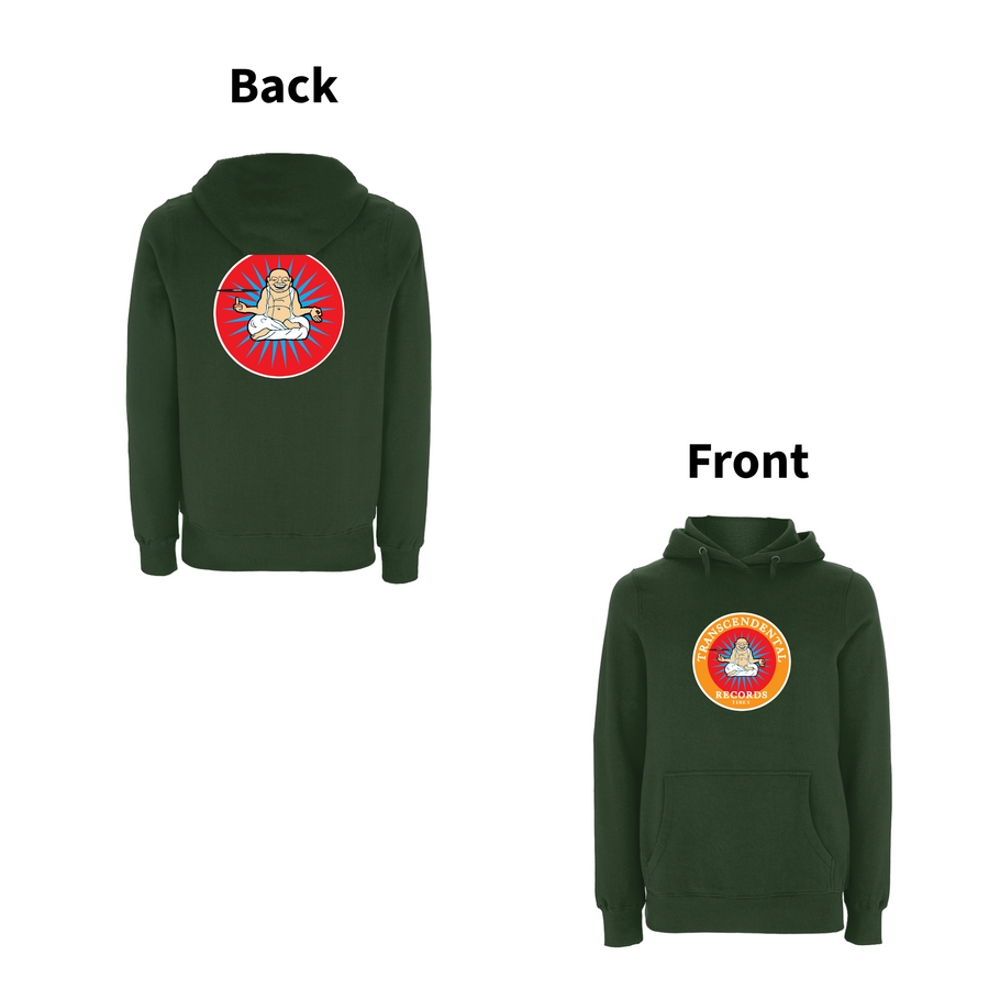 Sudadera con capucha y logo trascendental con estampado frontal de Handspun Records