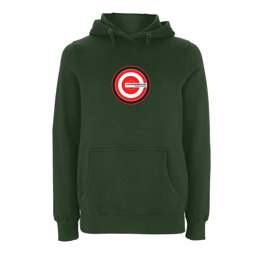Sudadera con capucha y logo trascendental con estampado frontal de Handspun Records