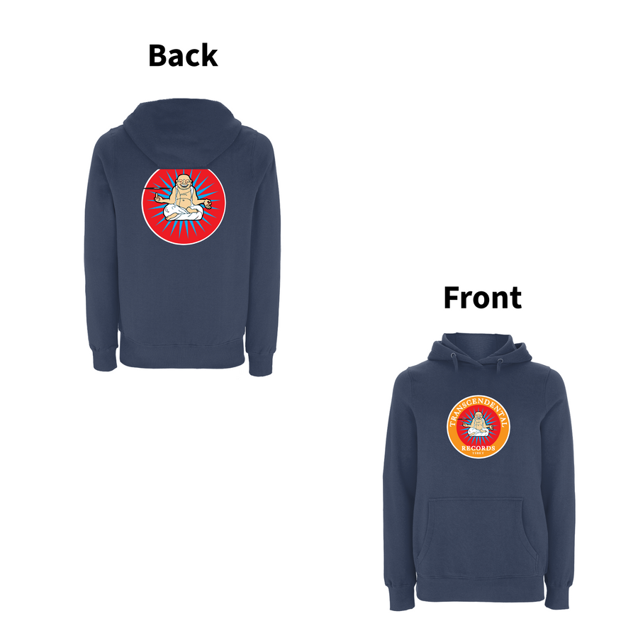Sudadera con capucha y logo trascendental con estampado frontal de Handspun Records