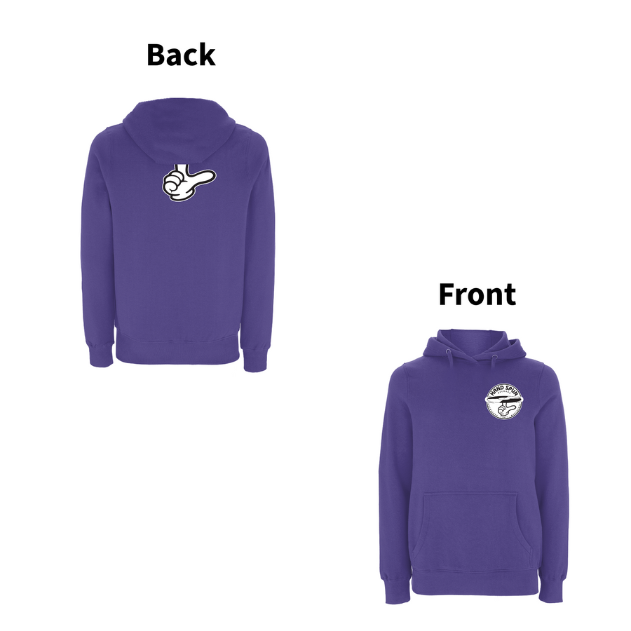 HANDSPUN  RECORDS  - 90's CLASSIC LOGO Front and Back Print Hoodie- A Have A Nice Day Brand.