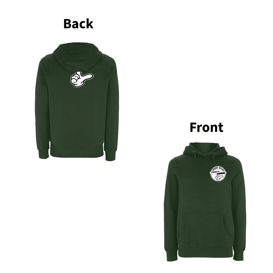 HANDSPUN  RECORDS  - 90's CLASSIC LOGO Front and Back Print Hoodie- A Have A Nice Day Brand.