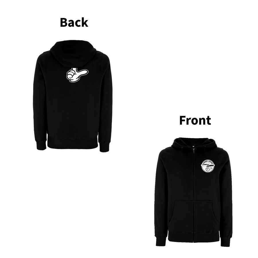 HANDSPUN RECORDS  - 90's CLASSIC LOGO Zip Hood