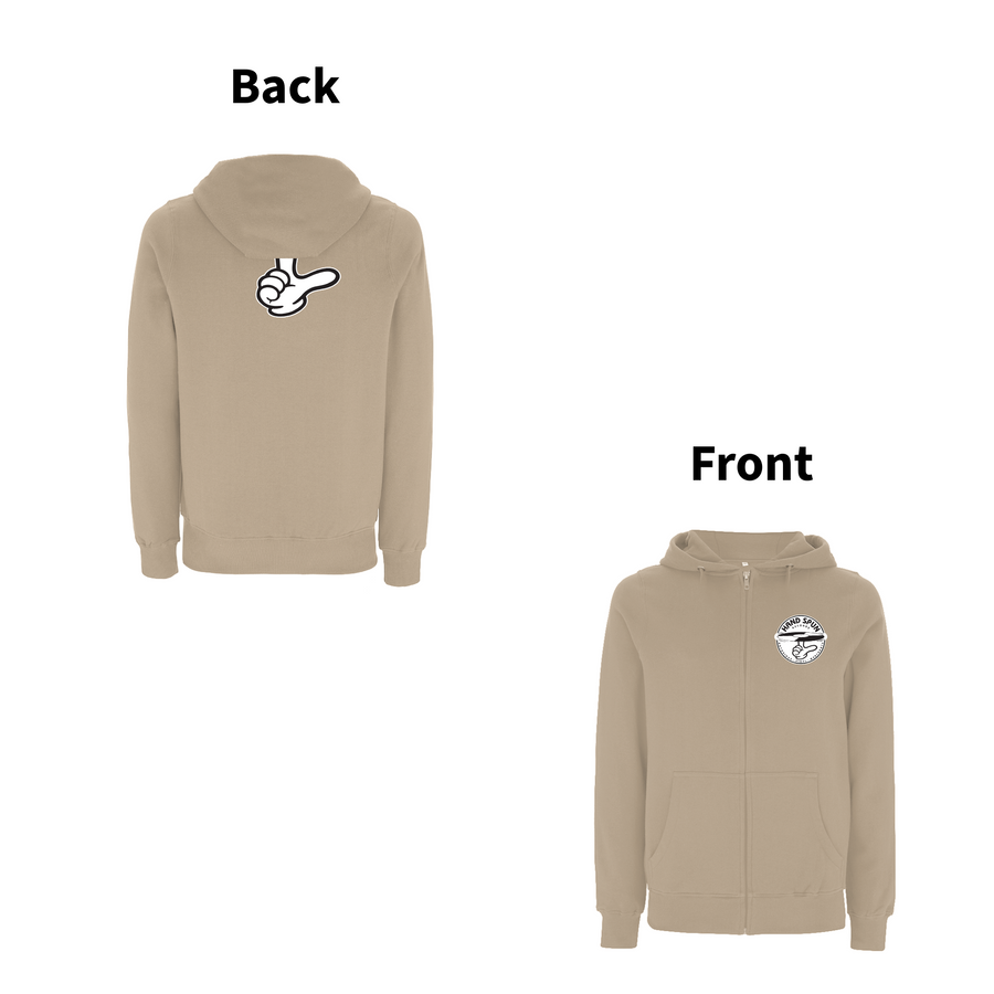 HANDSPUN RECORDS  - 90's CLASSIC LOGO Zip Hood