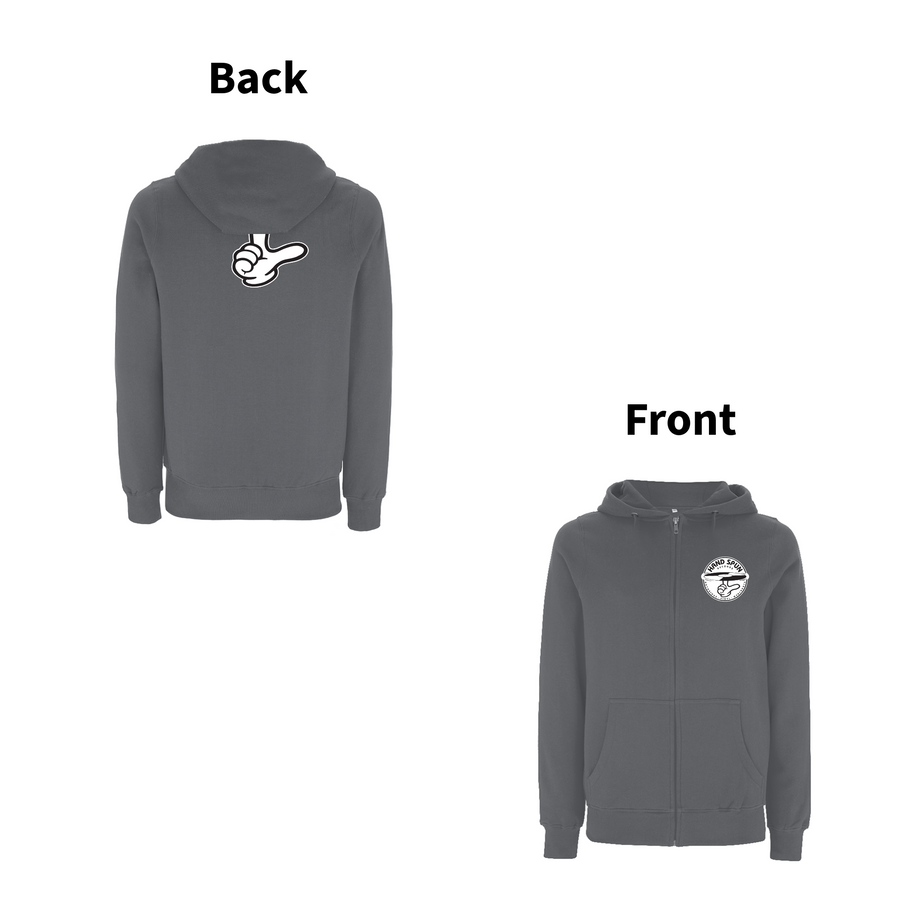 HANDSPUN RECORDS  - 90's CLASSIC LOGO Zip Hood