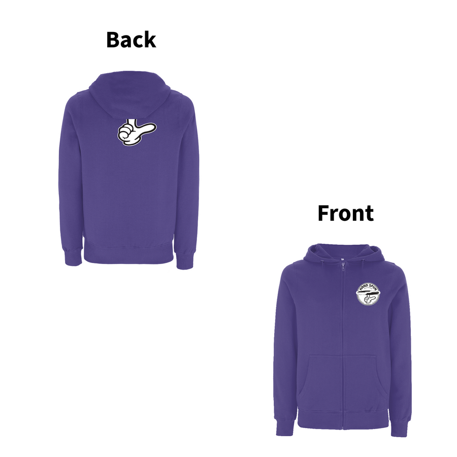 HANDSPUN RECORDS  - 90's CLASSIC LOGO Zip Hood