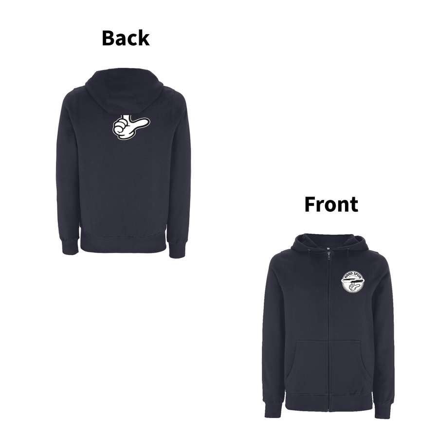 HANDSPUN RECORDS  - 90's CLASSIC LOGO Zip Hood
