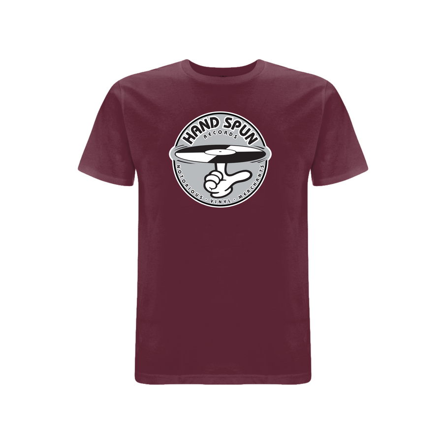 HANDSPUN RECORDS - Classic Front Print GREY Logo T-shirt