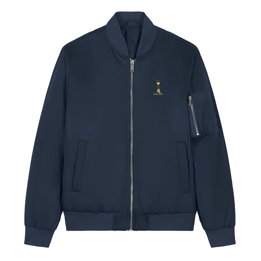 Dready Embroidered Walking Man Bomber