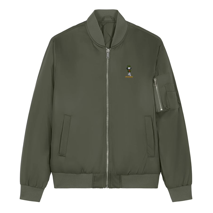 Dready Embroidered Walking Man Bomber