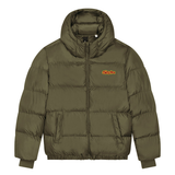 Sista Embroidered Script Logo, Oversized Puffa jacket. Puff Puff Give Collection
