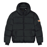 Dready Script Badge Oversized Puffa Jacket, Puff Puff Give Collection