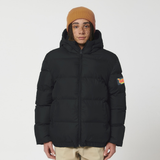 Dready Script Badge Oversized Puffa Jacket, Puff Puff Give Collection