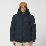 Dready Script Badge Oversized Puffa Jacket, Puff Puff Give Collection