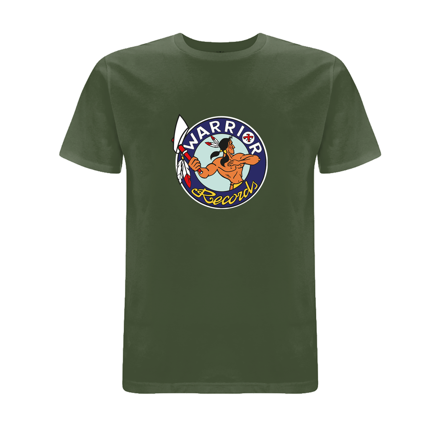 Handspun Records Warrior Records Front Print T-Shirt