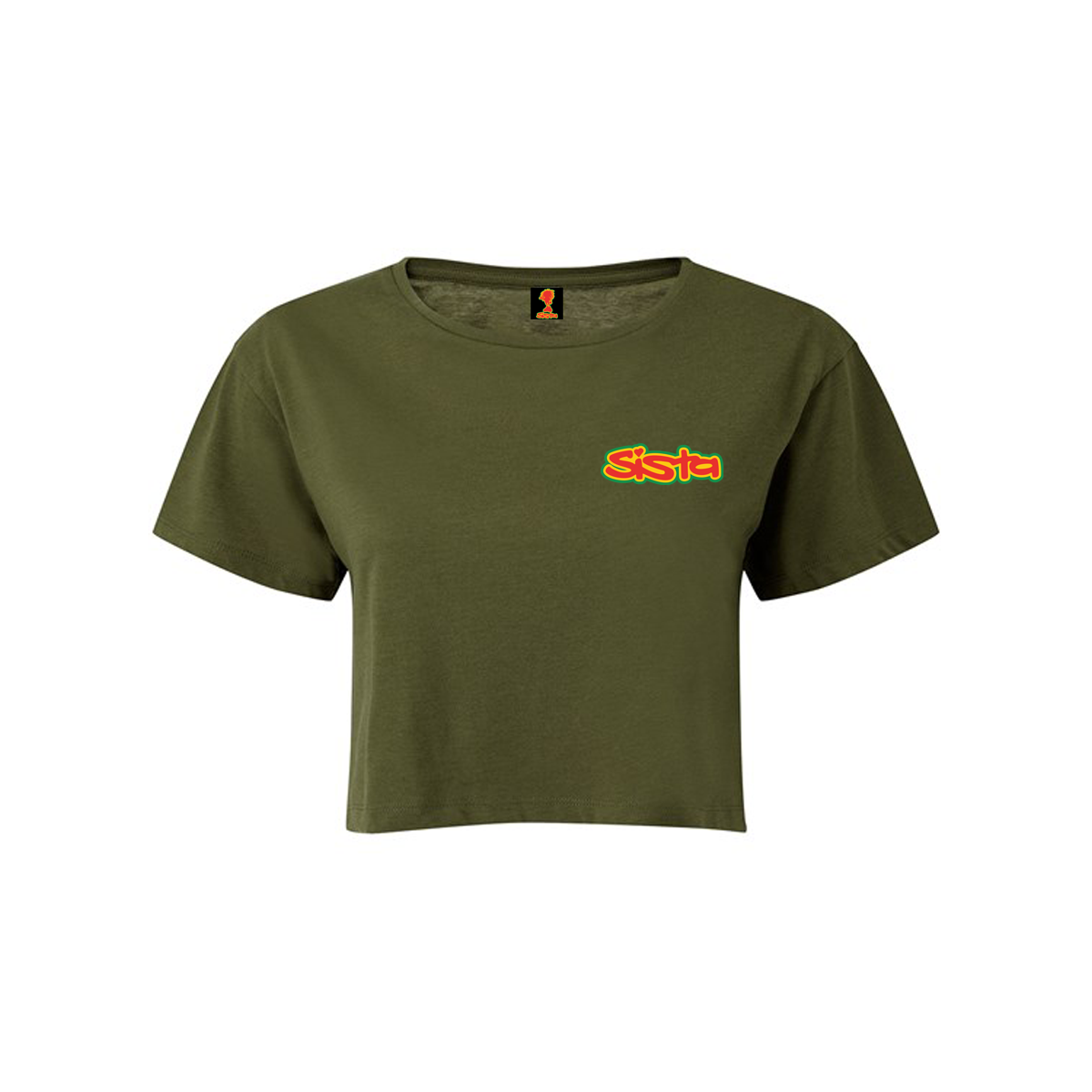 SISTA Front Logo Women's TriDri® Crop Top - Dready Original