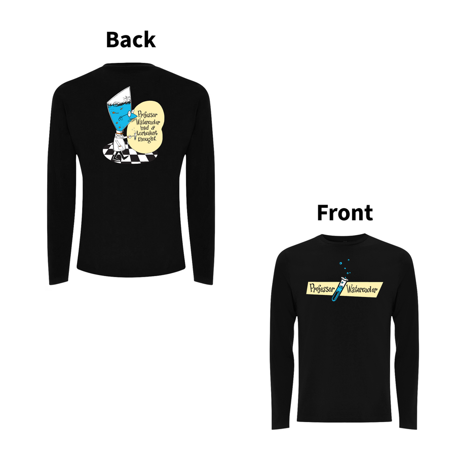 DON'T DO THE DODO - PROFESSOR WATERCOOLER Front and Back Print Longsleeve T-shirt