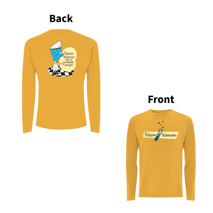 DON'T DO THE DODO - PROFESSOR WATERCOOLER Front and Back Print Longsleeve T-shirt