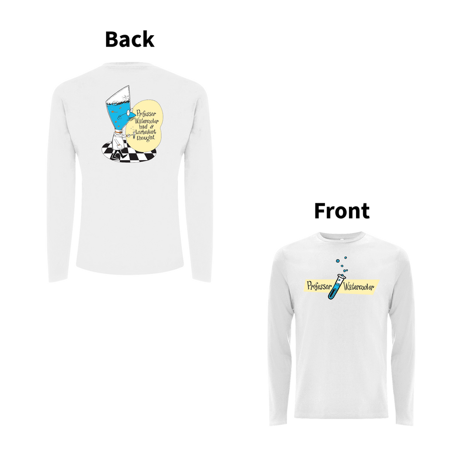 DON'T DO THE DODO - PROFESSOR WATERCOOLER Front and Back Print Longsleeve T-shirt