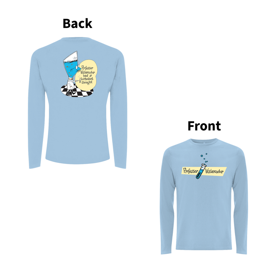 DON'T DO THE DODO - PROFESSOR WATERCOOLER Front and Back Print Longsleeve T-shirt