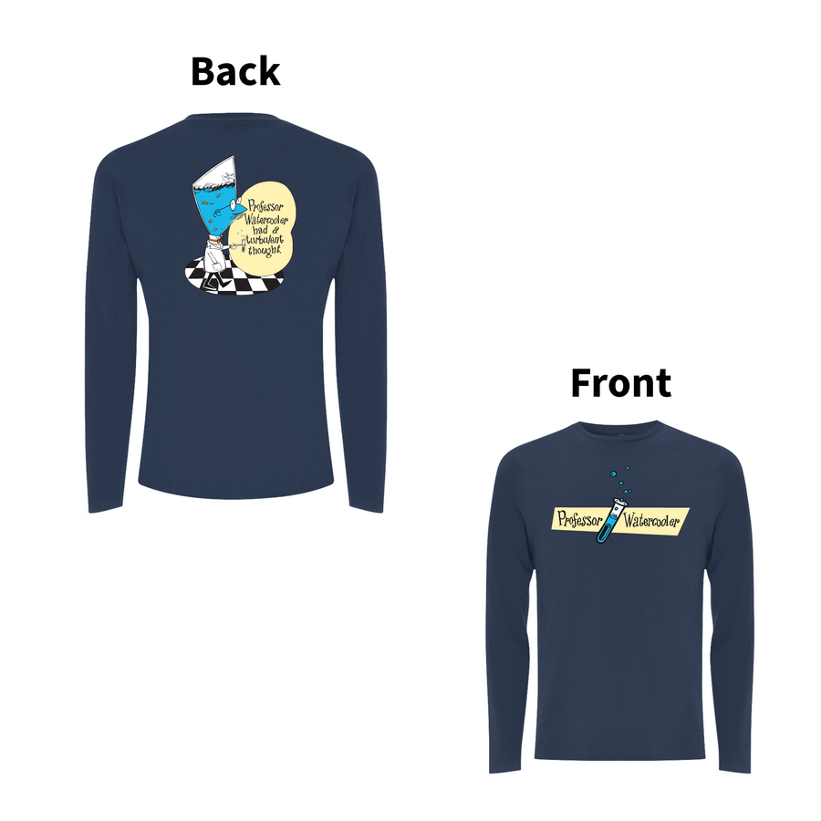 DON'T DO THE DODO - PROFESSOR WATERCOOLER Front and Back Print Longsleeve T-shirt