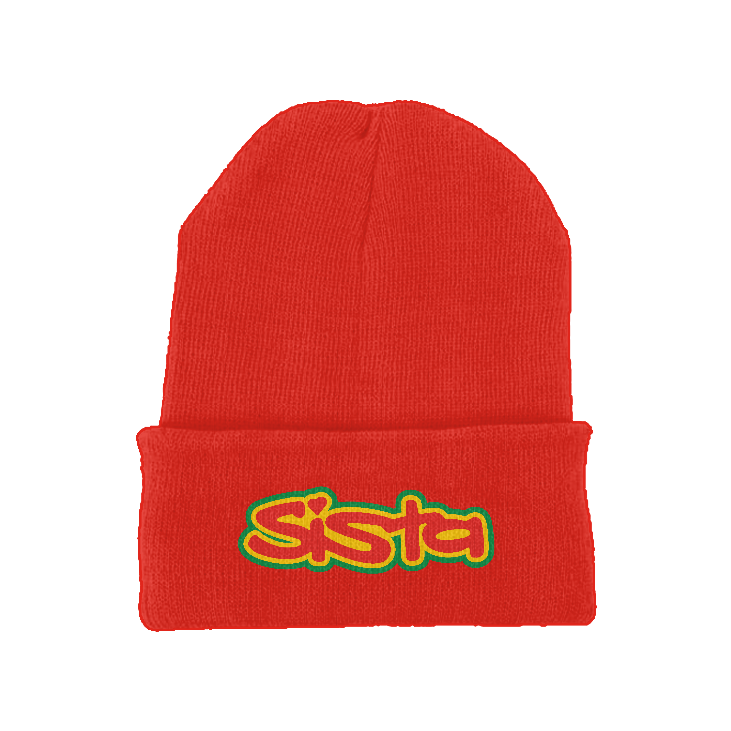 Sista Embroidered Logo Recycled Original Cuffed Fitted Beanie