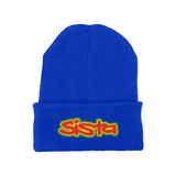 Sista Embroidered Logo Recycled Original Cuffed Fitted Beanie