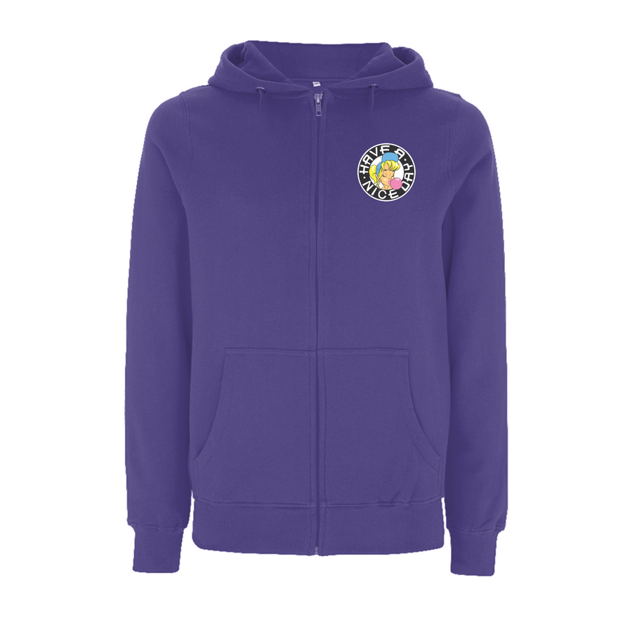 SHURL The Girl  - 90's Classic Left Breast  Logo Zip Hood