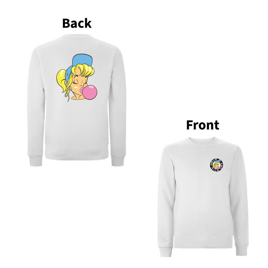 Have A Nice Day - 90's Classic Logo Shurl The Girl Front and Back Print  Sweatshirt