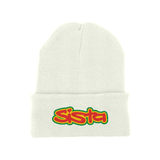 Sista Embroidered Logo Original Cuffed Long Beanie