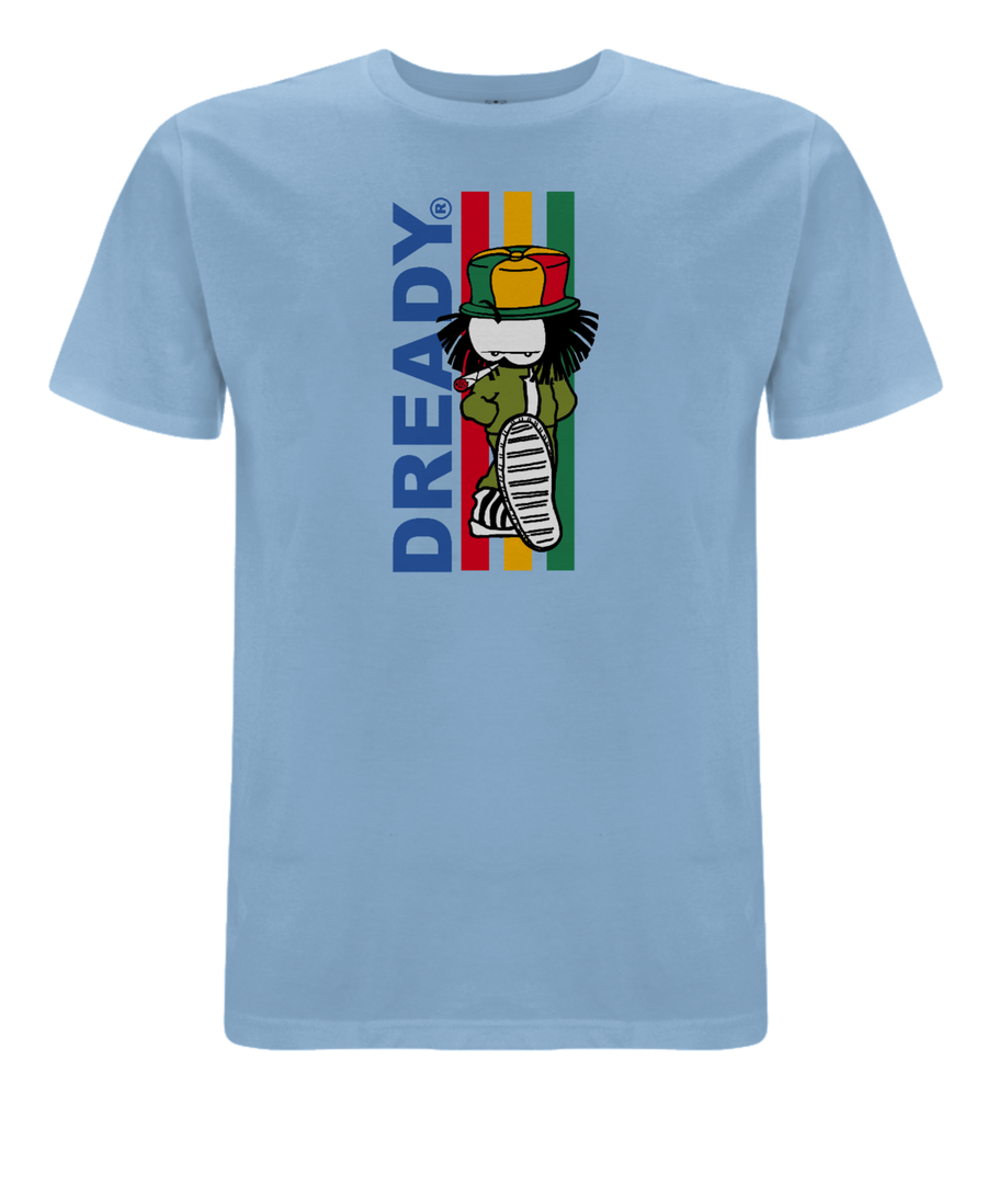 Dready 3 stripe front print T-Shirt - Dready Original