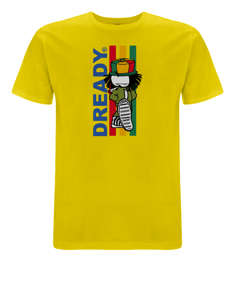 Dready 3 stripe front print T-Shirt - Dready Original