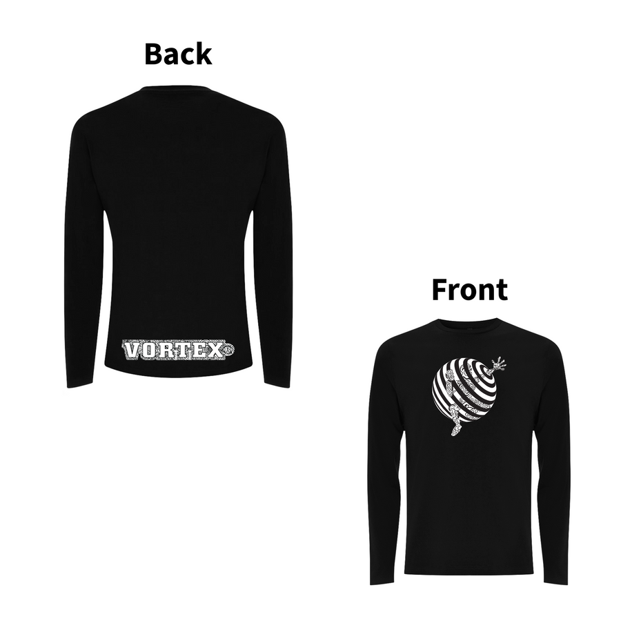 Vortex - TRAPPED front and back print Organic Longsleeve