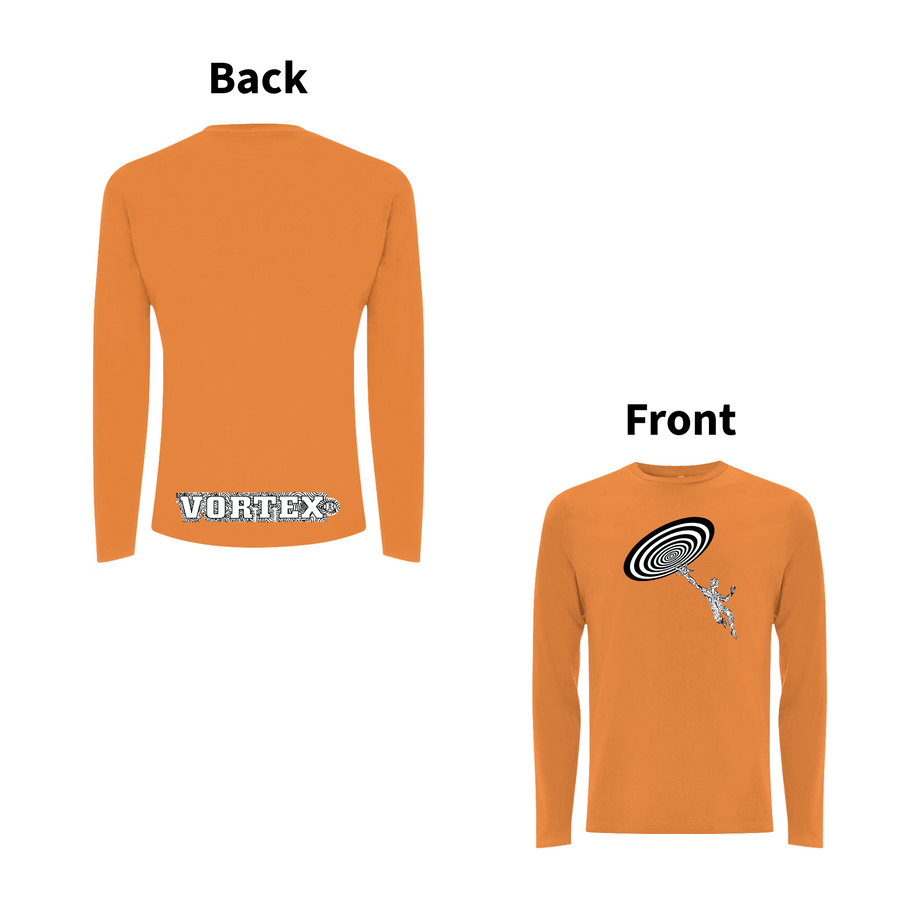 VORTEX - CLOSE ENCOUNTER front and back print Organic Longsleeve