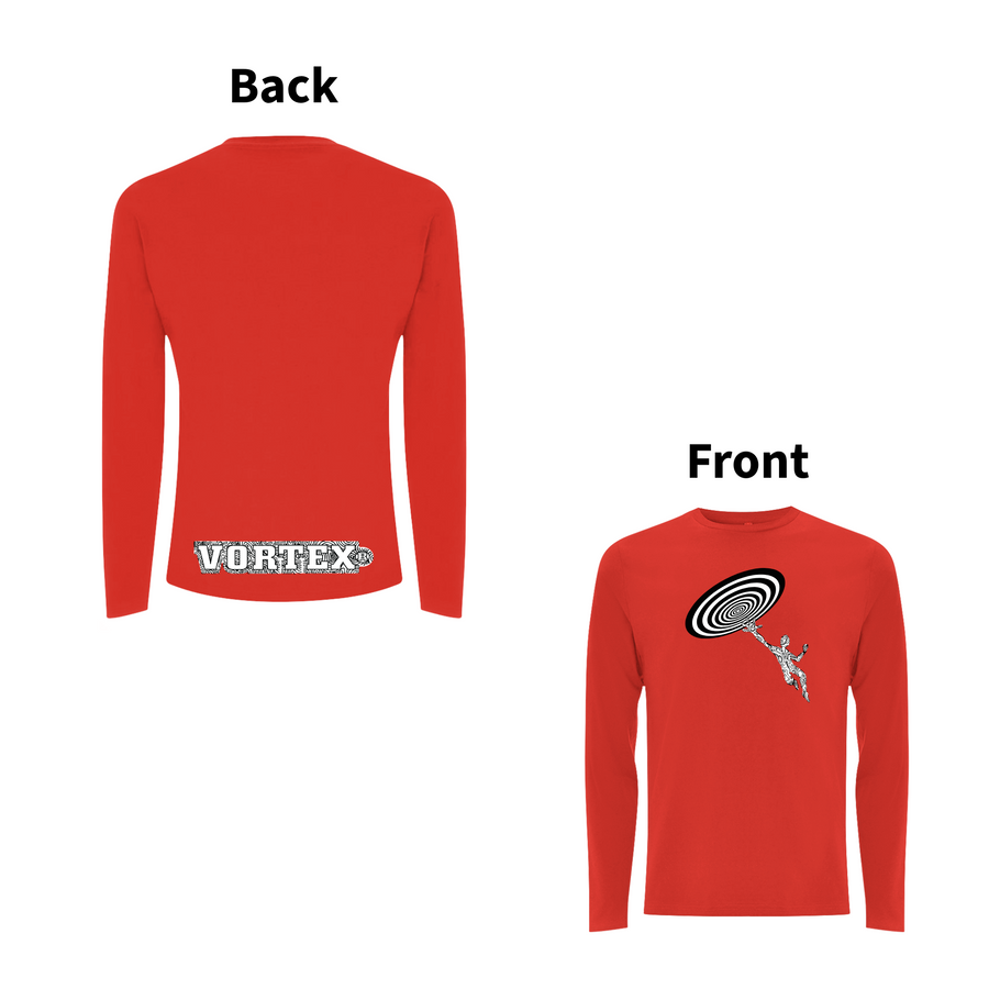 VORTEX - CLOSE ENCOUNTER front and back print Organic Longsleeve