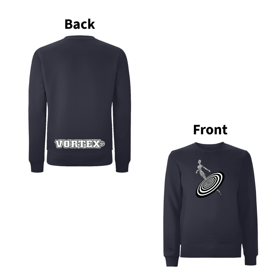 VORTEX - ALIENNE front and back print Organic Sweatshirt