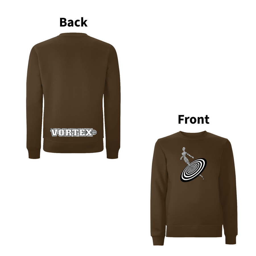 VORTEX - ALIENNE front and back print Organic Sweatshirt