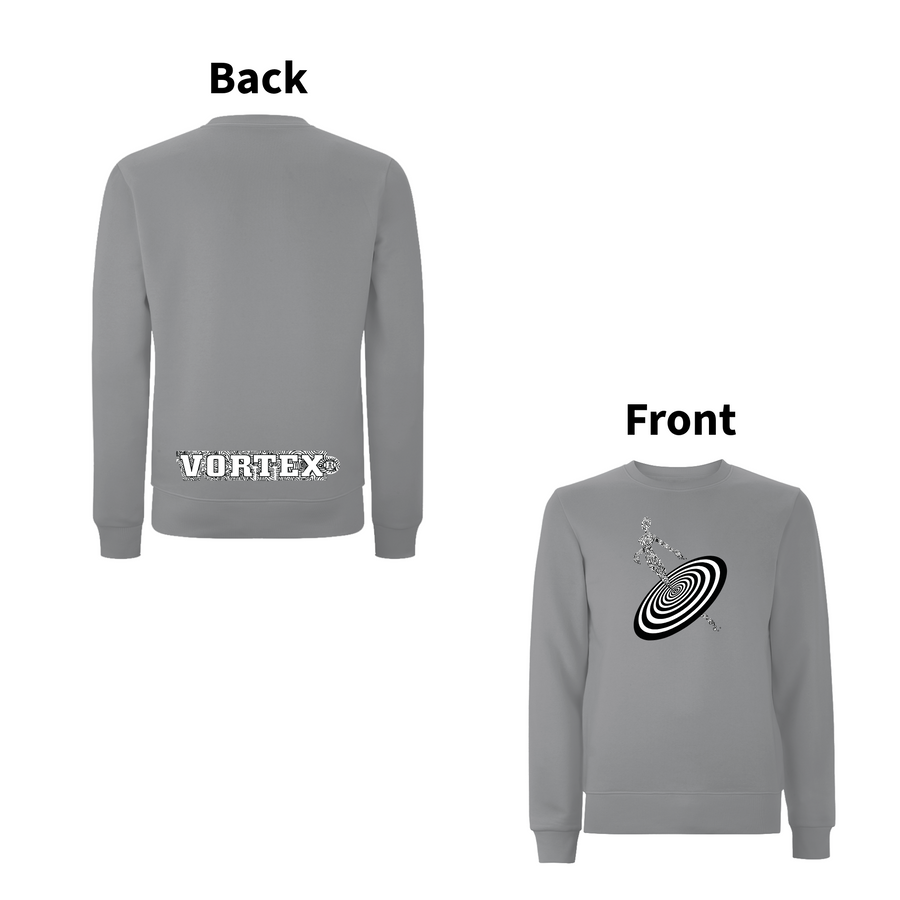 VORTEX - ALIENNE front and back print Organic Sweatshirt