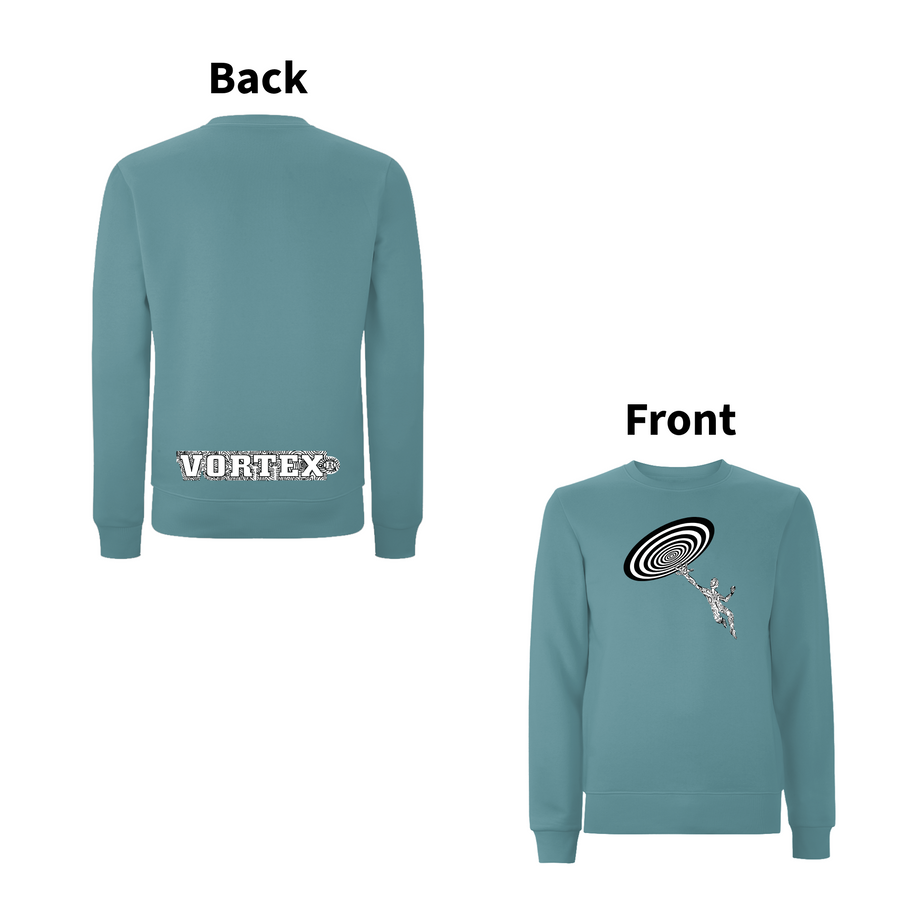 VORTEX - CLOSE ENCOUNTER front and back print Organic Sweatshirt