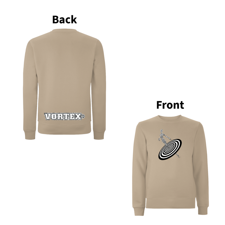 VORTEX - ALIENNE front and back print Organic Sweatshirt