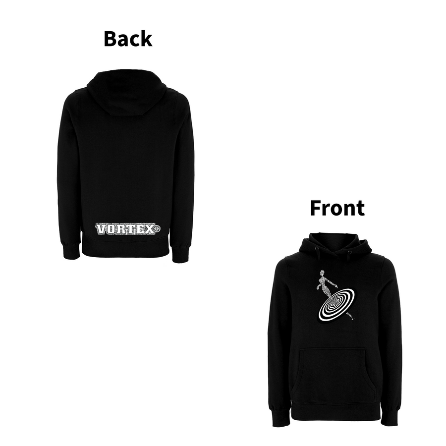 VORTEX - ALIENNE front and back print Organic Hoodie