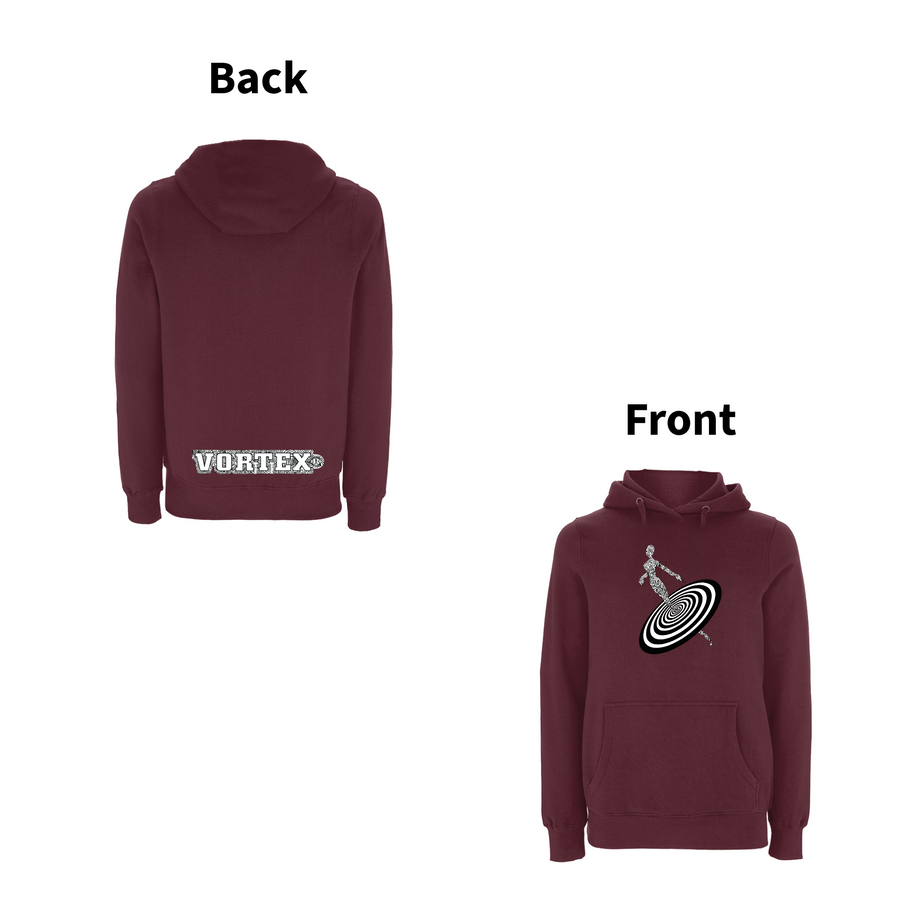 VORTEX - ALIENNE front and back print Organic Hoodie