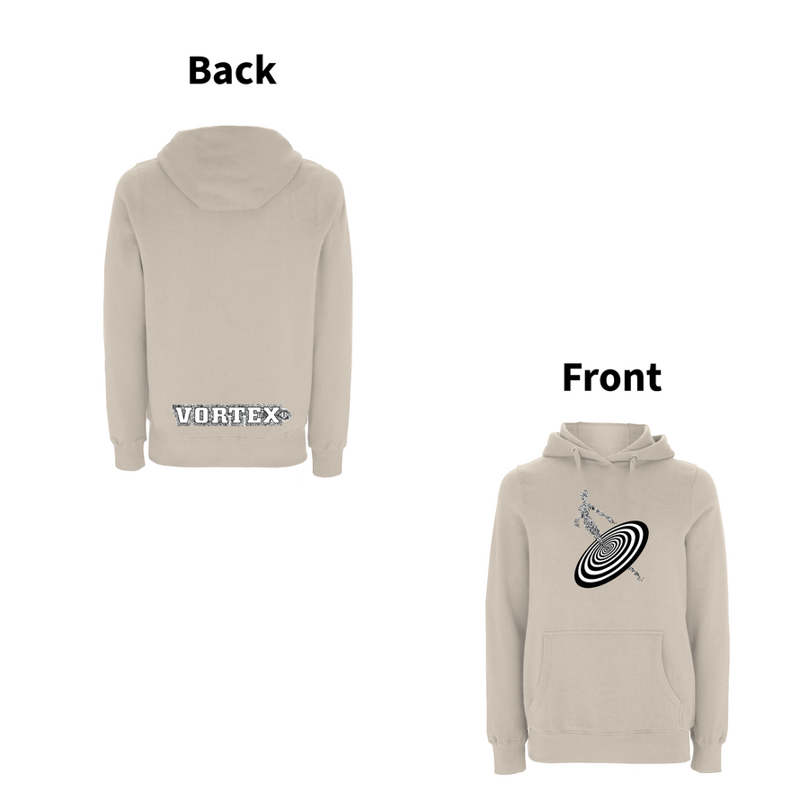 VORTEX - ALIENNE front and back print Organic Hoodie