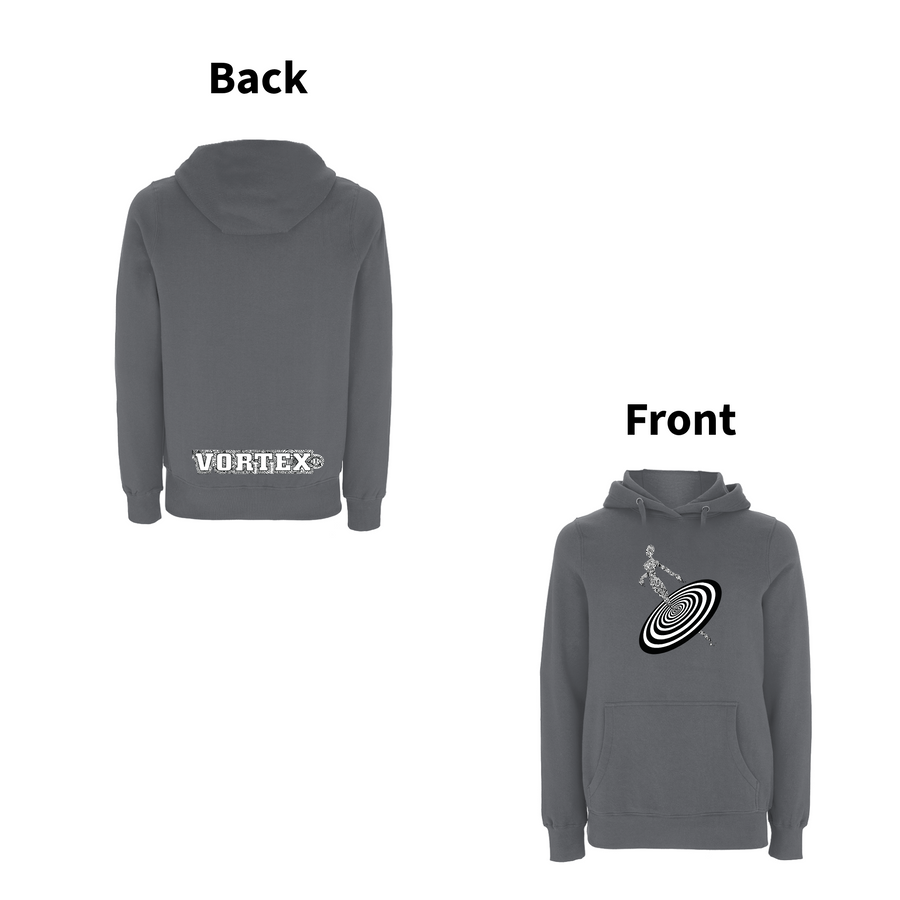 VORTEX - ALIENNE front and back print Organic Hoodie