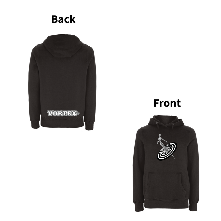 VORTEX - ALIENNE front and back print Organic Hoodie