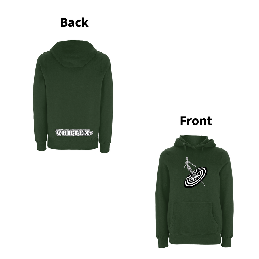 VORTEX - ALIENNE front and back print Organic Hoodie