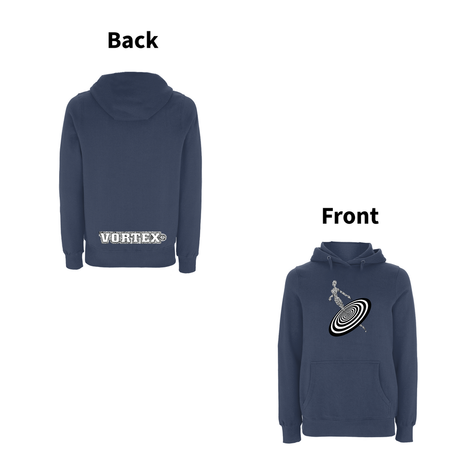 VORTEX - ALIENNE front and back print Organic Hoodie