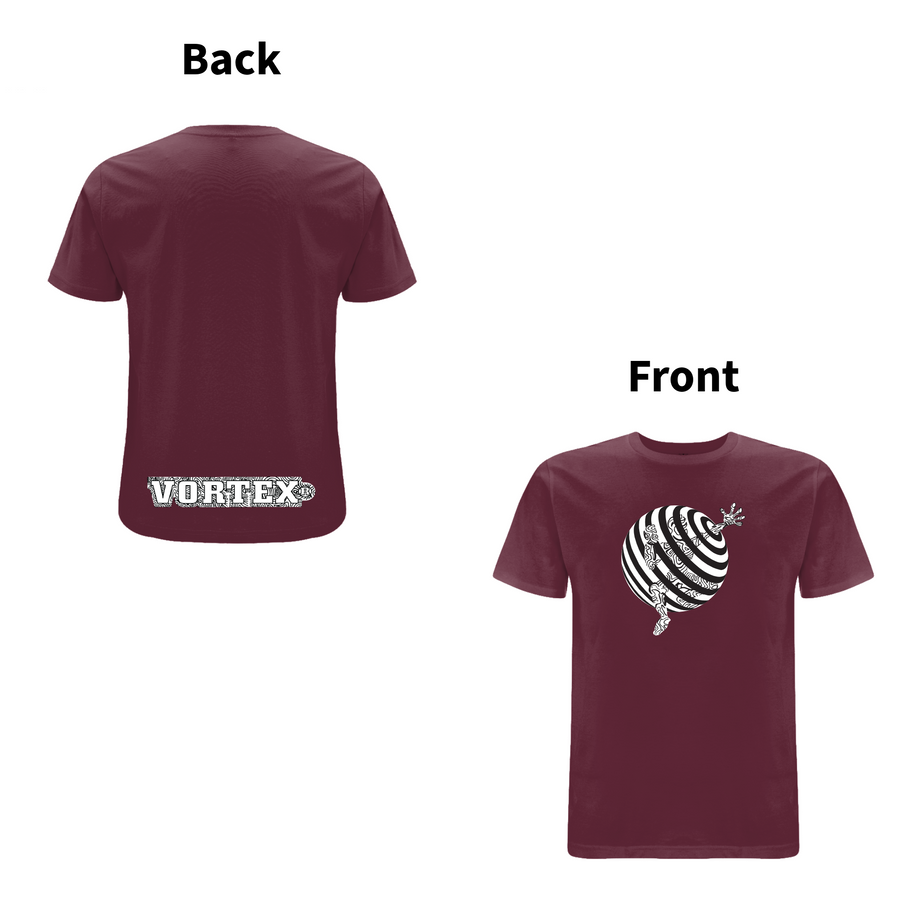 Vortex - TRAPPED front and back print Organic T-Shirt
