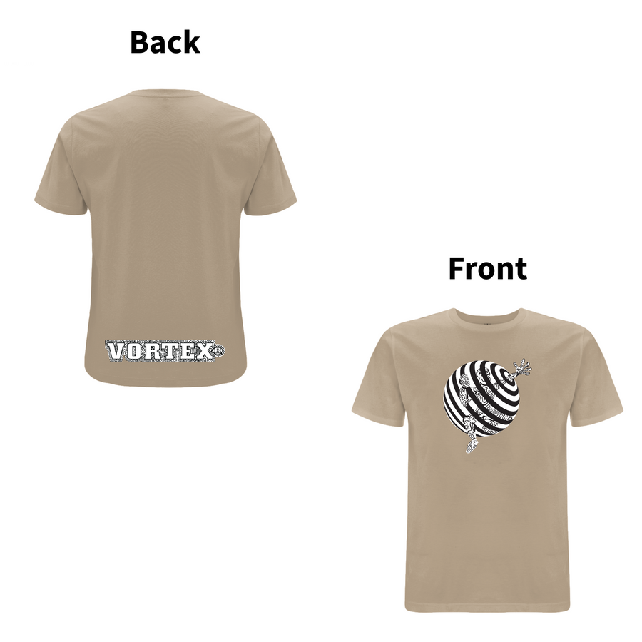 Vortex - TRAPPED front and back print Organic T-Shirt