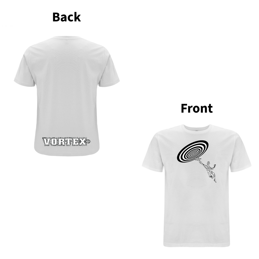 VORTEX - CLOSE ENCOUNTER front and back print organic T-Shirt