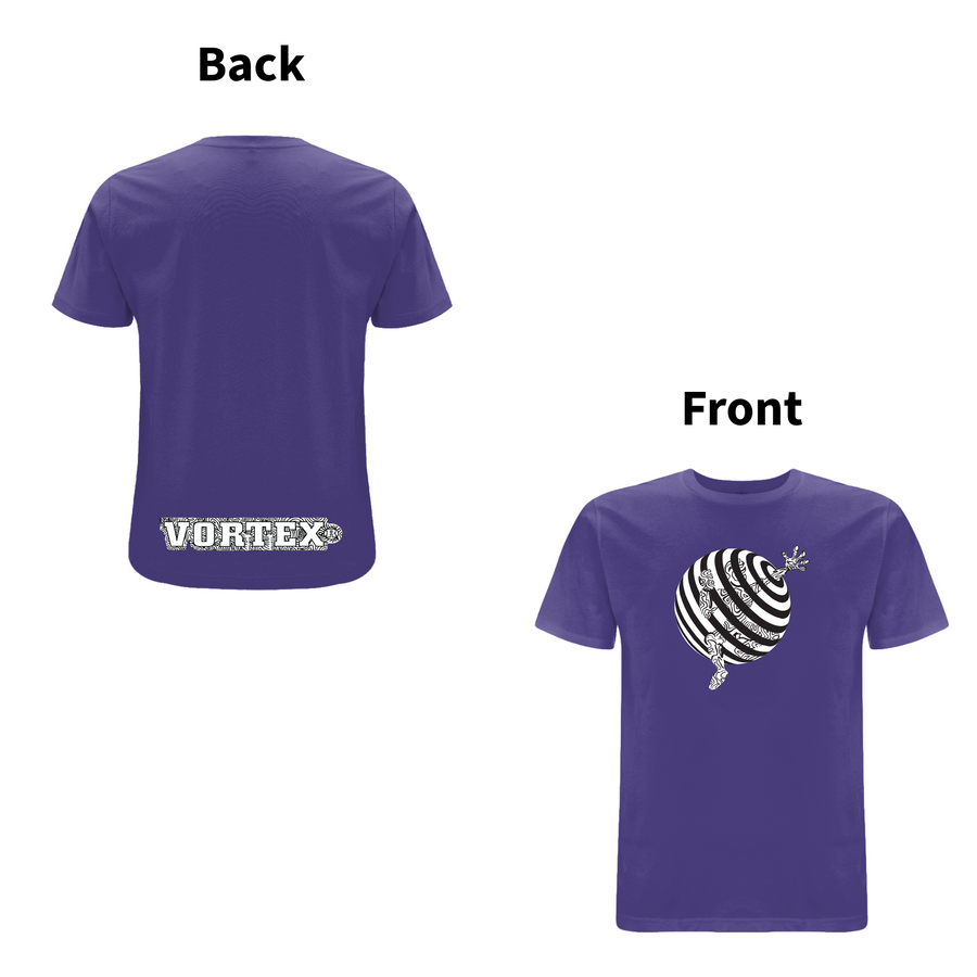 Vortex - TRAPPED front and back print Organic T-Shirt